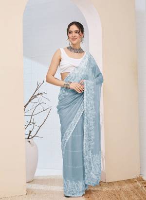 Looking These Party Wear Ready To Wear Saree in Fine Colored.These Saree Are Chiffon And Blouse is Chiffon Fabricated.Its Beautified With Designer Printed.