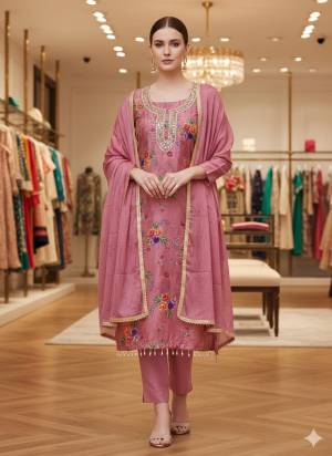 Garb This Suits In Lovely Color.Its Pretty Top Is Chinon Silk Based Paired Bottom Santoon And Chinon Silk Fabricated Dupatta. Its Designer Printed With Embroidery Work. Which Gives An Attractive To The Dress.