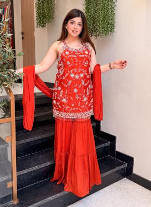 Looking These Suit in Fine Colored Pair With Bottom And Dupatta.These Top Are Chinon And Bottom Are Fabricated On Chinon Pair With Chinon Dupatta.Its Beautified With Designer Embroidery Work.