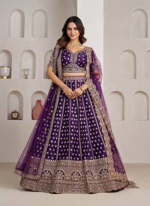For A Designer Look,Grab These Lehenga Choli in Fine Colored.These Lehenga And Choli Are Fabricated On Silk Pair With Soft Net Dupatta.Its Beautified With Designer Embroidery,Hand Work.