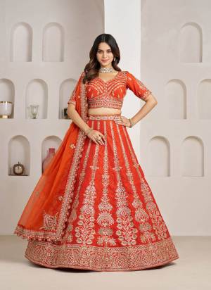 For A Designer Look,Grab These Lehenga Choli in Fine Colored.These Lehenga And Choli Are Fabricated On Silk Pair With Organza Dupatta.Its Beautified With Designer Embroidery,Hand Work.