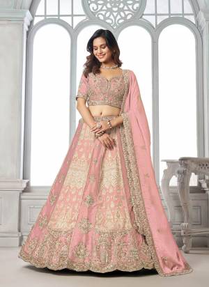 For A Designer Look,Grab These Lehenga Choli in Fine Colored.These Lehenga And Choli Are Fabricated On Silk Pair With Organza Dupatta.Its Beautified With Designer Embroidery,Hand Work.