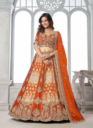 For A Designer Look,Grab These Lehenga Choli in Fine Colored.These Lehenga And Choli Are Fabricated On Silk Pair With Organza Dupatta.Its Beautified With Designer Embroidery,Hand Work.