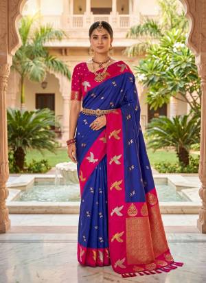 Garb These Party Wear Saree in Fine Colored.These Saree Are Soft Silk And Blouse is Fabricated On Soft Silk.Its Beautified With Weaving Jari Designer.