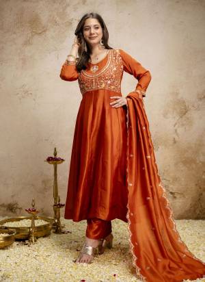 Garb These Suit in Fine Colored Pair With Bottom And Dupatta.These Top Are Vichitra Silk And Bottom Are Fabricated On Vichitra Silk Pair With Vichitra Dupatta.Its Beautified With Designer Embroidery Work.