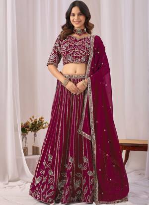 For A Designer Look,Grab These Party Wear Lehenga Choli in Fine Colored.These Lehenga And Blouse Are Fabricated On Foux Georgette Pair With Foux Georgette Dupatta.Its Beautified With Designer Embroidery Work.