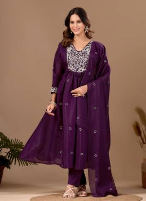 Garb These Suit in Fine Colored Pair With Bottom And Dupatta.These Top Are Mul Chanderi And Bottom Are Fabricated On Roman Silk Pair With Mul Chanderi Dupatta.Its Beautified With Designer Embroidery Work.