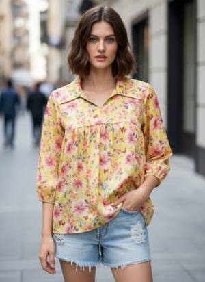 Looking These Beautiful Looking Readymade Short Top.These Top is Fabricated On Poly Crepe.Its Beautified With Designer Printed.