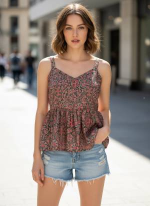 Looking These Beautiful Looking Readymade Short Top.These Top is Fabricated On Poly Crepe.Its Beautified With Designer Printed.