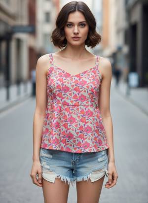 Looking These Beautiful Looking Readymade Short Top.These Top is Fabricated On Poly Crepe.Its Beautified With Designer Printed.