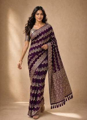 Looking These Party Wear Fancy Saree in Fine Colored Pair With Blouse.These Saree and Blouse Are Fabricated On Georgette.Its Beautified With Woven Jacquard Designer.