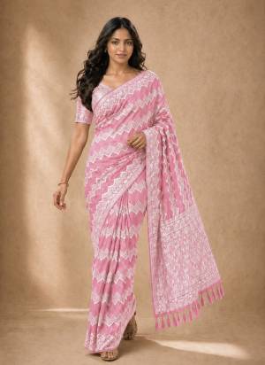 Looking These Party Wear Fancy Saree in Fine Colored Pair With Blouse.These Saree and Blouse Are Fabricated On Georgette.Its Beautified With Woven Jacquard Designer.