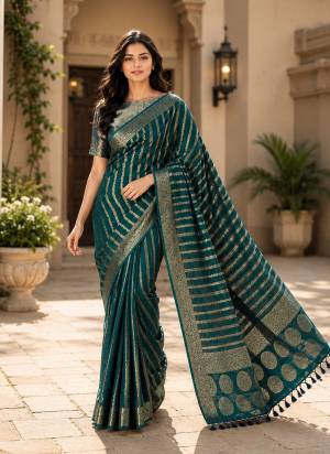 Looking These Party Wear Fancy Saree in Fine Colored Pair With Blouse.These Saree and Blouse Are Fabricated On Georgette.Its Beautified With Woven Jacquard Designer.