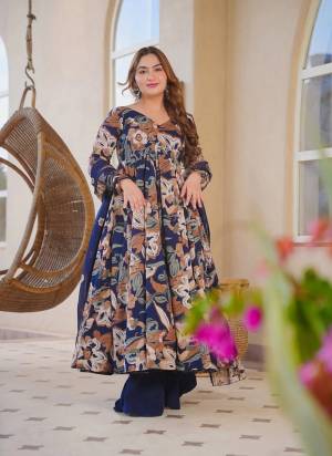 Attrective These Beautiful Looking Readymade Anarkali Suits.These Top Are Cotton Silk And Bottom Are Cotton Silk Fabricated On Cotton Silk Dupatta.Its Beautified With Designer Digital Printed.