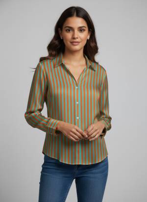 Looking These Beautiful Looking Readymade Short Shirt.These Shirt is Fabricated On Super Satin.Its Beautified With Designer Digital Printed.