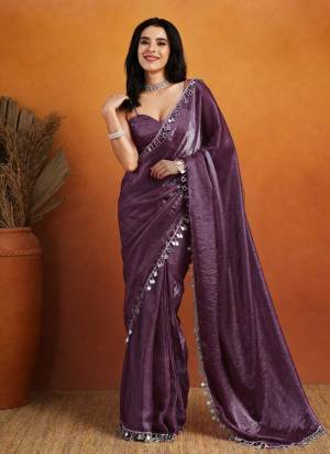 Garb These Party Wear Ready To Wear Saree in Fine Colored.These Saree Are Organza And Blouse is Organza Fabricated.Its Beautified With Solid With Heavy Lace Border Designer.