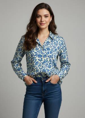 Garb These Beautiful Looking Readymade Short Shirt.These Shirt is Fabricated On Crepe.Its Beautified With Designer Digital Printed.
