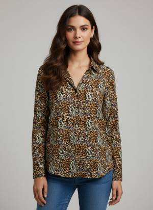 Garb These Beautiful Looking Readymade Short Shirt.These Shirt is Fabricated On Crepe.Its Beautified With Designer Digital Printed.