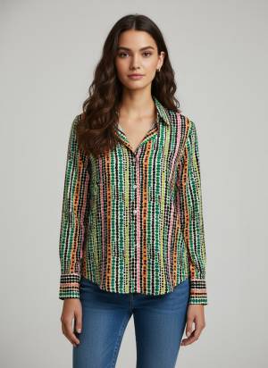 Garb These Beautiful Looking Readymade Short Shirt.These Shirt is Fabricated On Crepe.Its Beautified With Designer Digital Printed.