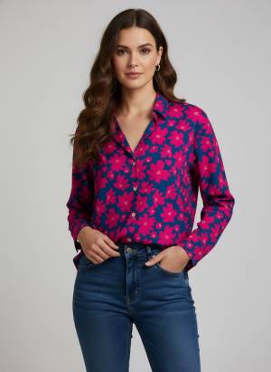 Garb These Beautiful Looking Readymade Short Shirt.These Shirt is Fabricated On Crepe.Its Beautified With Designer Digital Printed.