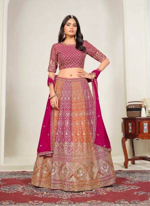For A Designer Look,Grab These Party Wear Lehenga Choli in Fine Colored.These Lehenga And Blouse Are Fabricated On Foux Georgette Pair With Foux Georgette Dupatta.Its Beautified With Designer Sequance,Jari Embroidery Work.