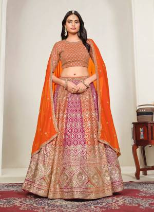 For A Designer Look,Grab These Party Wear Lehenga Choli in Fine Colored.These Lehenga And Blouse Are Fabricated On Foux Georgette Pair With Foux Georgette Dupatta.Its Beautified With Designer Sequance,Jari Embroidery Work.