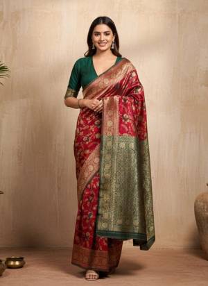 Looking These Party Wear Saree in Fine Colored.These Saree is Fabricated On Art Silk Pair With Art Silk Blouse.Its Beautified Woven Jacquard Designer.