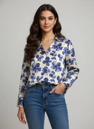 Garb These Beautiful Looking Readymade Short Shirt.These Shirt is Fabricated On Crepe.Its Beautified With Designer Digital Printed.