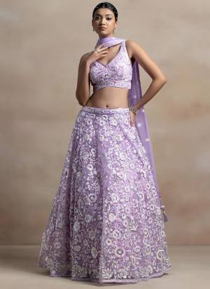 For A Designer Look,Grab These Lehenga Choli in Fine Colored.These Lehenga And Blouse Are Fabricated On Soft Net Pair With Dupatta Are Soft Net.Its Beautified With Thread,Multiple Sequance Embroidery Work.