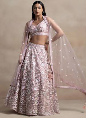 For A Designer Look,Grab These Lehenga Choli in Fine Colored.These Lehenga And Blouse Are Fabricated On Soft Net Pair With Dupatta Are Soft Net.Its Beautified With Thread,Multiple Sequance Embroidery Work.