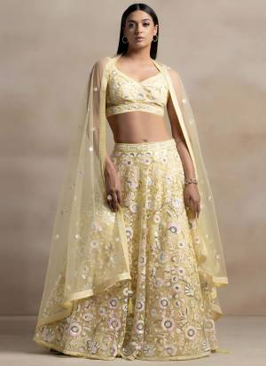 For A Designer Look,Grab These Lehenga Choli in Fine Colored.These Lehenga And Blouse Are Fabricated On Soft Net Pair With Dupatta Are Soft Net.Its Beautified With Thread,Multiple Sequance Embroidery Work.