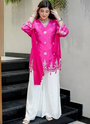 Garb These Suit in Fine Colored Pair With Bottom And Dupatta.These Top Are Silk And Bottom Are Fabricated On Silk Pair With Naznin Dupatta.Its Beautified With Designer Embroidery Work.