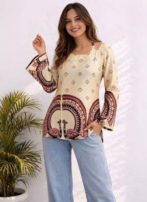 Looking These Beautiful Looking Readymade Short Tunic Kurta.These Kurta is Fabricated On Cotton.Its Beautified With Designer Kalamkari Printed.