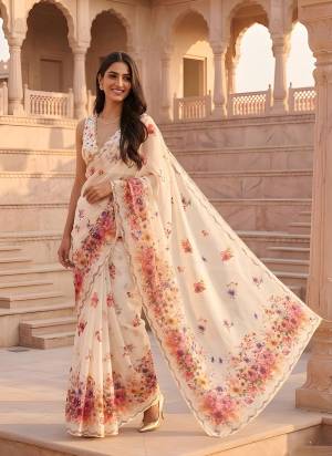 Looking These Party Wear Saree in Fine Colored.These Saree is Fabricated On Silver Cotton Pair With Silver Cotton Blouse.Its Beautified Designer Printed.