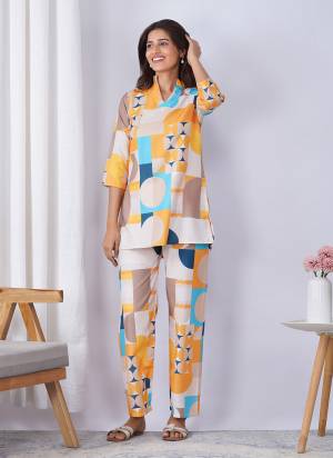 Looking These Beautiful Looking Readymade Co Ord Top And Bottom.These Top And Bottom is Fabricated On Rayon Blend.Its Beautified With Designer Printed.