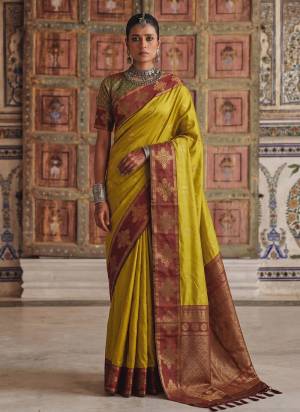 Looking These Fastive And Party Wear Saree in Fine Colored.These Saree And Blouse is Fabricated On Soft Silk.Its Beautified With Woven Jari Designer.