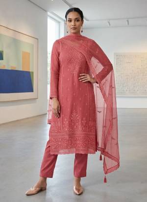Attractive These Party Wear Designer Salwar Suit in Fine Colored Pair With Bottom And Dupatta.These Top Are Organza Chiffon And Dupatta Are Fabricated On Organza Chiffon Pair With Santoon Bottom.Its Beautified With Designer Thread,Sequance Embroidery Work.