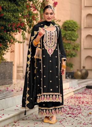 Attractive These Party Wear Designer Plazzo Suit in Fine Colored Pair With Bottom And Dupatta.These Top Are Chinon And Dupatta Are Fabricated On Chinon Pair With Chinon Bottom.Its Beautified With Crepe Silk Inner.Its Beautified With Heavy Designer Embroidery Work.