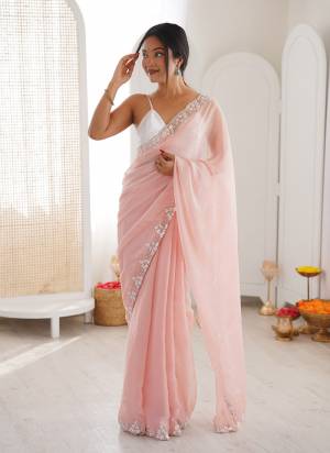 Attractive These Fancy Party Wear Saree in Fine Colored.These Saree Are NC Moss Chiffon And Blouse is Ultra Satin Fabricated.Its Beautified With Designer Sequance,Cut Dana Beads Work.