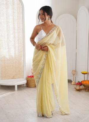 Attractive These Fancy Party Wear Saree in Fine Colored.These Saree Are NC Moss Chiffon And Blouse is Ultra Satin Fabricated.Its Beautified With Designer Sequance,Cut Dana Beads Work.