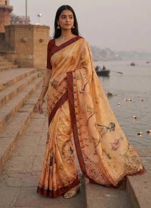 Garb These Fancy Party Wear Saree in Fine Colored.These Saree Are Assam Silk And Blouse is Art Silk Fabricated.Its Beautified With Designer Printed.