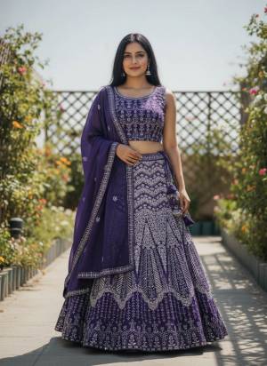 Grab These Beautiful Colored Lehenga Choli.These Lehenga and Dupatta Are Fabricated On Faux Georgette Pair With Faux Georgette Blouse.Its Beautified With Heavy Sequance Embroidery Work.