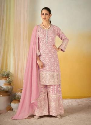 Attractive These Party Wear Free Size Stitched Plazzo Suit in Fine Colored Pair With Dupatta.These Top And Bottom Are Georgette And Dupatta Are Georgette And Pair.Its Beautified With Designer Heavy Thread,Jari Embroidery Work.