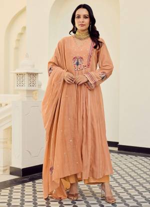 Looking These Suit in Fine Colored Pair With Bottom And Dupatta.These Top Are Chanderi Silk And Bottom Are Fabricated On Chanderi Silk Pair With Chanderi Silk Dupatta.Its Beautified With Designer Embroidery Work.