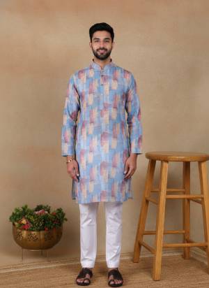 For A festive Wear,Grab These Readymade Kurta With Bottom in Fine Colored.These Kurta is Fabricated On Linen And Art Silk Payjama With Designer Digital Printed.Buy Now.