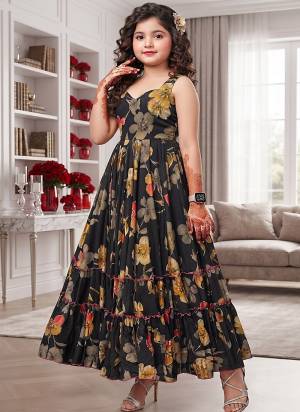 Attrective Looking These Beautiful Looking Kids Wear Readymade Long Gown.These Gown Are Rayon Fabricated.Its Beautified With Designer Digital Printed.