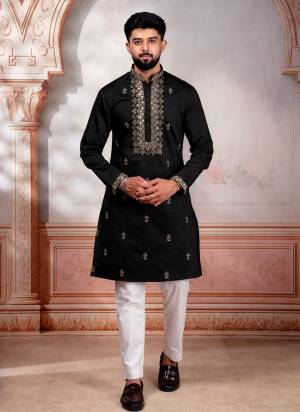For A festive And Party Wear,Looking These Readymade Kurta With Payjama in Fine Colored.These Kurta is Fabricated On Cotton And Art Silk Bottom With Designer Embroidery Work.Buy Now.