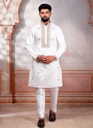 For A festive And Party Wear,Looking These Readymade Kurta With Payjama in Fine Colored.These Kurta is Fabricated On Cotton And Art Silk Bottom With Designer Embroidery Work.Buy Now.