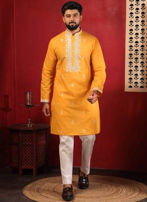 For A festive And Party Wear,Looking These Readymade Kurta With Payjama in Fine Colored.These Kurta is Fabricated On Cotton And Art Silk Bottom With Designer Embroidery Work.Buy Now.