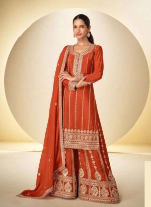Attractive These Party Wear Free Size Stitched Plazzo Suit in Fine Colored Pair.These Top Bottom And Dupatta Are Chinon And Pair With Santoon Inner.Its Beautified With Heavy Designer Embroidery Work.